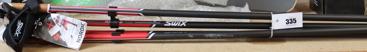 Two pairs of SWIX Roadline 2 Roller-Ski Poles (Pro Fit 3D Large).