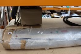 An as new Reef RF13 Big Geo Blue rug by Asiatic London (200 x 290cm).