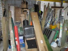 A large quantity of garden related items to include: Brabantia rotary lines and Malaga garden