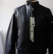 An as new G-Star Raw Hardworx padded leather jacket (XL - RRP £390).