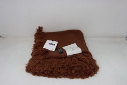 An as new Macintosh merino wool fringe scarf (RRP £245).