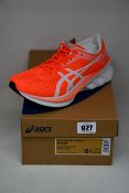 A pair of women's as new Asics Novablast Tokyo trainers (UK 4.5).