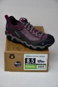 A pair of women's as new Oboz Firebrand II Low B-Dry waterproof walking shoes (UK 6).