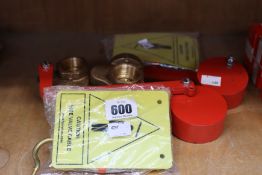 Two FEL drop weights / free fall fire valves with fitting kit.