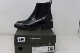 A pair of as new G-Star Raw Tacoma Chelsea boots (UK 5).