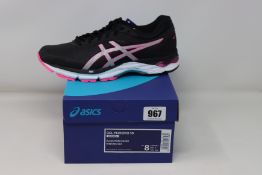 Three pairs of women's as new Asics Gel-Phoenix 10 trainers (UK 6).