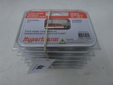 Six packs of five as new Hypertherm 220842 Electrodes (Torch series compatible on: PMX45XP/65/85/