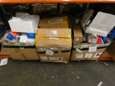 Three boxes of assorted miscellaneous items to include household items, toys, souvenir's and