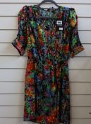 An as new The Kooples wrap dress in Tokyo Night print (Size 3 - RRP £150).