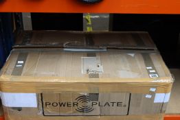 A boxed Power Plate Personal 71-PT1-3200 harmonic whole body vibration fitness training machine in