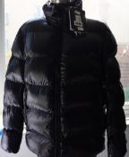 An as new Geox Sile bomber jacket in blue nights (EU 48 - RRP £179).