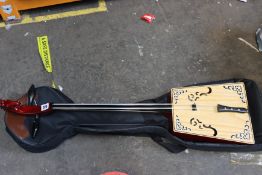 A boxed Mongolian Morin Khuur.