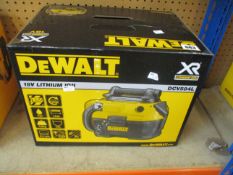 A boxed as new DeWalt DCV584L handheld vacuum cleaner.
