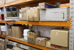 A quantity of miscellaneous items, mainly electrical related to include LRED Panel and 12