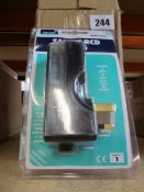 Five boxed as new Newlec RCD Plugs 13A 230-250V (NLRP1330A).