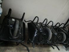 Eight heavy duty wheelbarrows (Viewing available for this lot by prior appointment only).