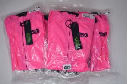 Five men's as new Stolen Goat long sleeve cycling tops in fitch pink (All XL - RRP £60 each).