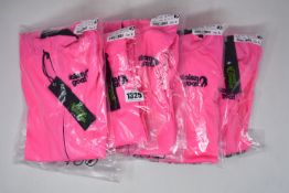 Five men's as new Stolen Goat long sleeve cycling tops in fitch pink (All XL - RRP £60 each).