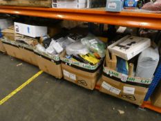 Five boxes of assorted miscellaneous items to include household items, toys, souvenir's and