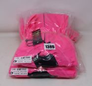 Five men's as new Stolen Goat long sleeve cycling tops in fitch pink (All L - RRP £60 each).