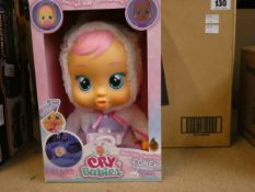 Four boxed as new Cry Babies Good Night Coney Dolls.