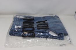 A pair of as new Donna Ida Minnie The High Top Flare jeans (W24 - RRP £215).