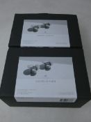 Two boxed as new George Jenson Bloom Botanica collection tea lights 2pcs sets.