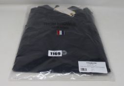 An as new Thom Browne classic V-neck cardigan in merino (Size 3).