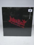 An as new Judas Priest 50 Heavy Metal Years book (Sealed).