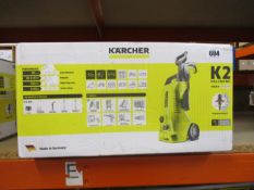 A boxed as new Karcher K2 Full Control Pressure Washer.