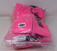 Five men's as new Stolen Goat long sleeve cycling tops in fitch pink (All L - RRP £60 each).