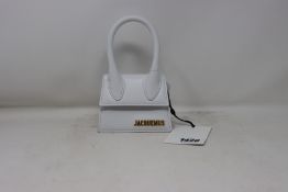 An as new Jacquemus Le Chiquito mini bag in white.