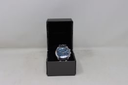 A men's boxed as new Emporio Armani AR2447 black chronograph watch.