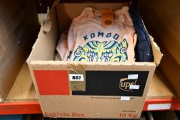 Twelve items of assorted as new Komodo The Original Ethical Clothing Brand clothing.