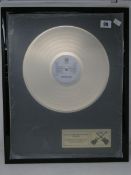 A Metallica RGM 24 carat gold plated record 7/20 (Album - Metallica, sides three and four only, some