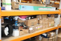 A large quantity of miscellaneous industrial and related items include a Valliant water pump, a