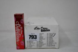 Twelve boxed as new Lime Crime Velvetines liquid matte lipstick in Cupid (Petal Pink) (2.6ml).