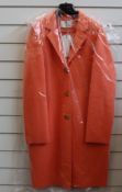 An as new Oui boiled wool coat in apricot (EU 38 - RRP £199).
