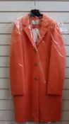 An as new Oui boiled wool coat in apricot (EU 40 - RRP £199).