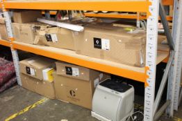 A quantity of assorted lamps, lighting and related items to include a Qazqa drum CL shade and a