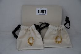 A pair of as new Aeyde Linda earrings (RRP £125).