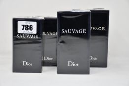 Two bottles of Dior Sauvage eau de toilette (100ml) and two bottles of Dior Sauvage eau de