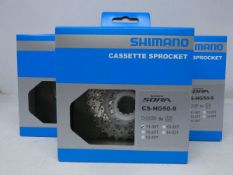 Five boxed as new Shimano CS-HG50 9 Speed Mountain Bike Cassettes 11-30T.