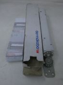 A boxed Dormakaba concealed fire door closer (PN: ITS 96).