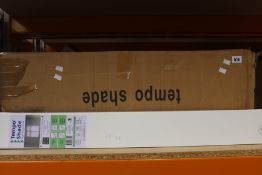 Twelve boxes (6 pack) of as new Tempo Shade Instant Window Blinds (Width: 89cm, drop: 180cm).