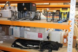 Ten pre-owned foot pedals for drums.