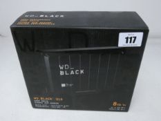 A boxed as new WD_BLACK D10 8TB Game Drive.