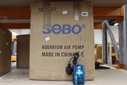 Thirty boxed as new Sobo SB-248A 3W single outlet adjustable flow aquarium air pumps.