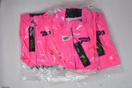 Four men's as new Stolen Goat long sleeve cycling tops in fitch pink (All XL - RRP £60 each).