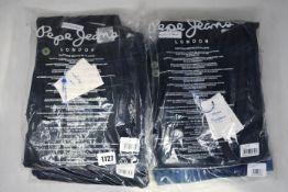 Four pairs of as new Pepe Jeans jeans (All W30/L32).